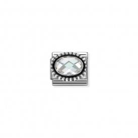 Composable Classic Link White CZ Vintage Effect 330607/010