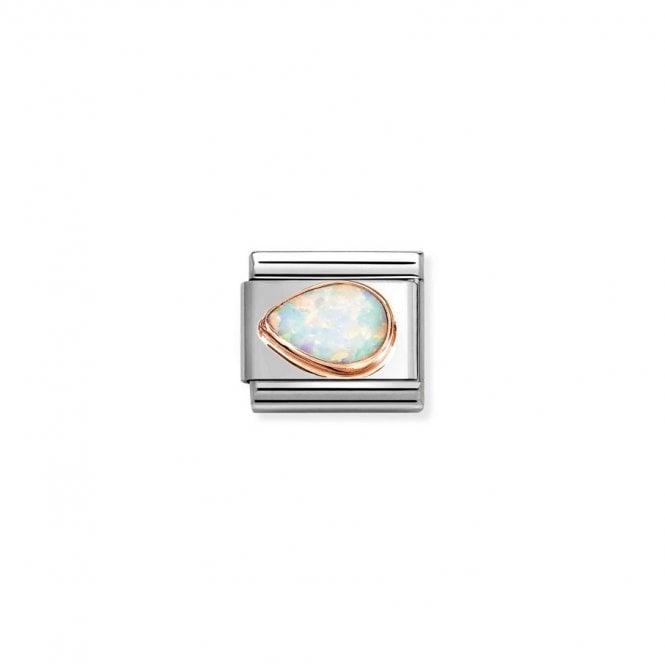 Nomination Composable Classic Link White Opal Drop Left 430513/07