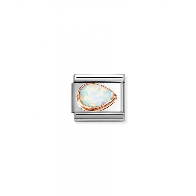 Nomination Composable Classic Link White Opal Drop Right 430514/07