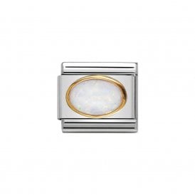 Composable Classic Link "White Opal" Gold 030502-07