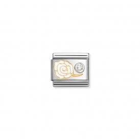 Composable Classic Link White Rose & CZ Silver 630302/07