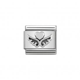 Composable Classic Link "Winged Heart" Silver 330101-13