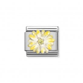 Composable Classic Link "Yellow Flower" Silver  330321-04