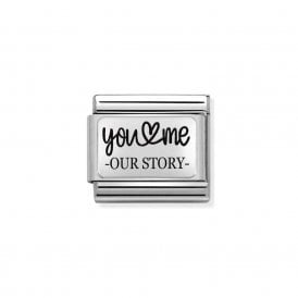 Composable Classic Link "You & Me Our Story" Silver 330111/31 