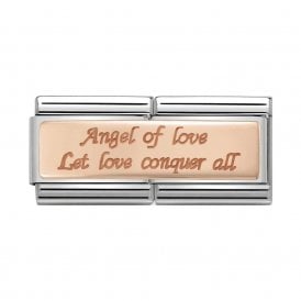 Composable Double Link "Angel Of Love" Rose Gold 430710-11