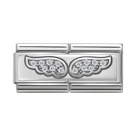 Composable Double Link "Angel Wings" Silver 330732-01
