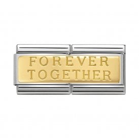 Composable Double Link "Forever Together" Gold 030710/02 