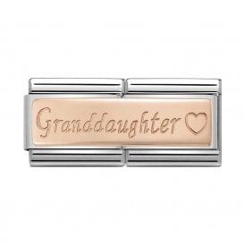 Composable Double Link "Granddaughter" Rose Gold 430710/09