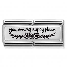 Composable Double Link "Happy Place" Silver 330711/06
