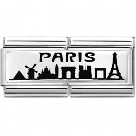 Composable Double Link Paris Skyline Silver 330790/15