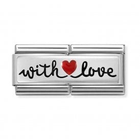 Composable Double Link "With Love" Silver 330721/09
