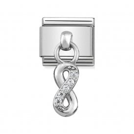 Composable Drop Link "Infinity" Silver CZ 331800/10