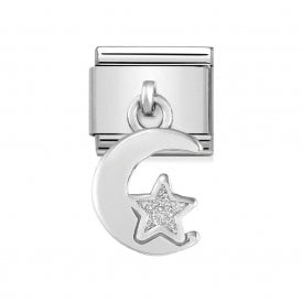 Composable Drop Link Moon & Star Silver 331805/05