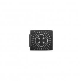 Composable GLAM Black PVD Link Four-Leaf Clover 230110/05