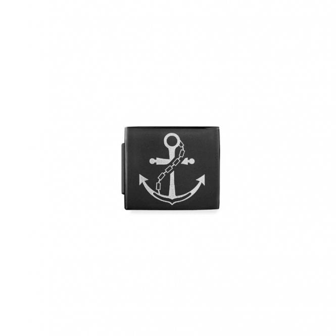 Nomination Composable GLAM Black PVD Link with Anchor 230110/03