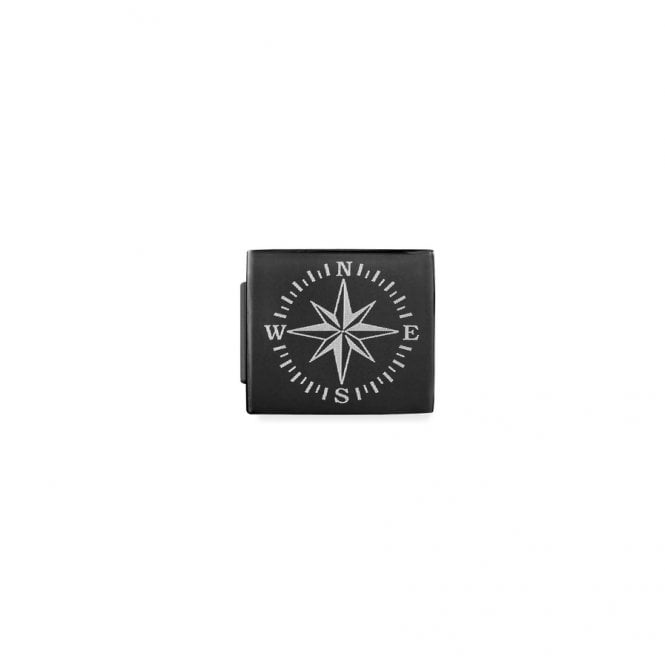 Nomination Composable GLAM Black PVD Link with Wind Rose 230110/02