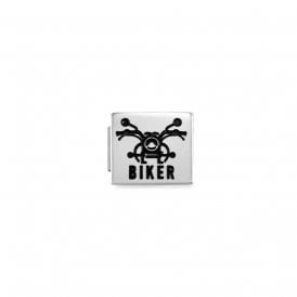 Composable GLAM Link BIKER Black Enamel 230109/15