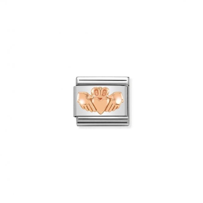 Nomination Composable Link Claddagh Rose Gold Charm 430106/20