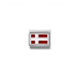 Composable Link Denmark Flag in Enamel 330207/08