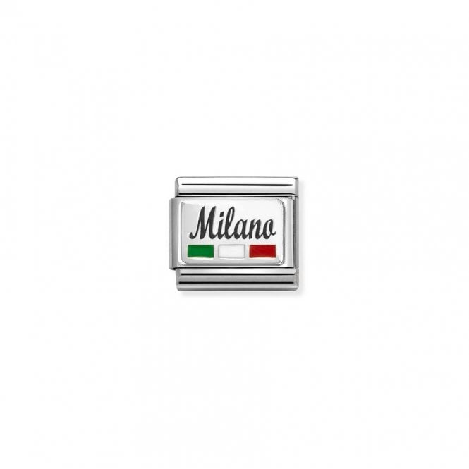 Nomination Composable Link Milano with Flag 330209/57