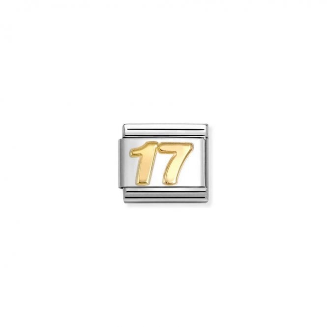 Nomination Composable Link Number 17 Charm 030109/45
