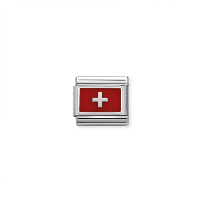 Nomination Composable Link Switzerland with Enamel Charm 330207/17