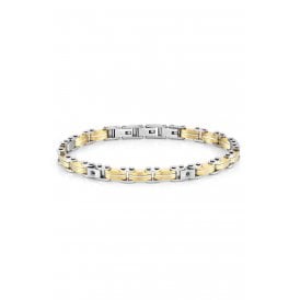 DIA SET YG & STEEL BRACELET 028313/012