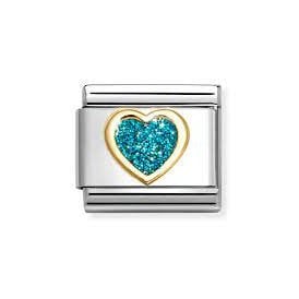 HEART L/BLUE GLITTER 030220/08