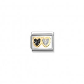 HEARTS BLACK & SILVER 030220/15