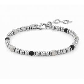 Instinct Bracelet in Steel with Gemstones 027905-044
