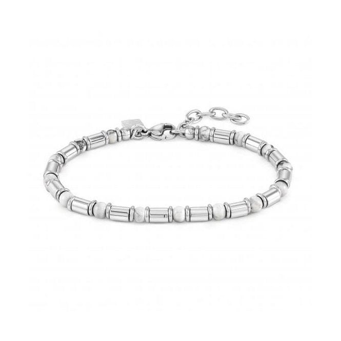 Nomination Instinct Stone Stainless Steel & Howlite Bracelet 027920-046 