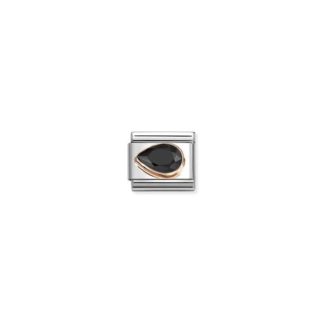 Nomination LEFT TEARDROP BLACK CZ 430605/011
