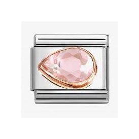 LEFT TEARDROP PINK CZ 430605/003