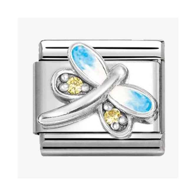 Nomination LIGHT BLUE DRAGONFLY & YELLOW CZ 330321/10