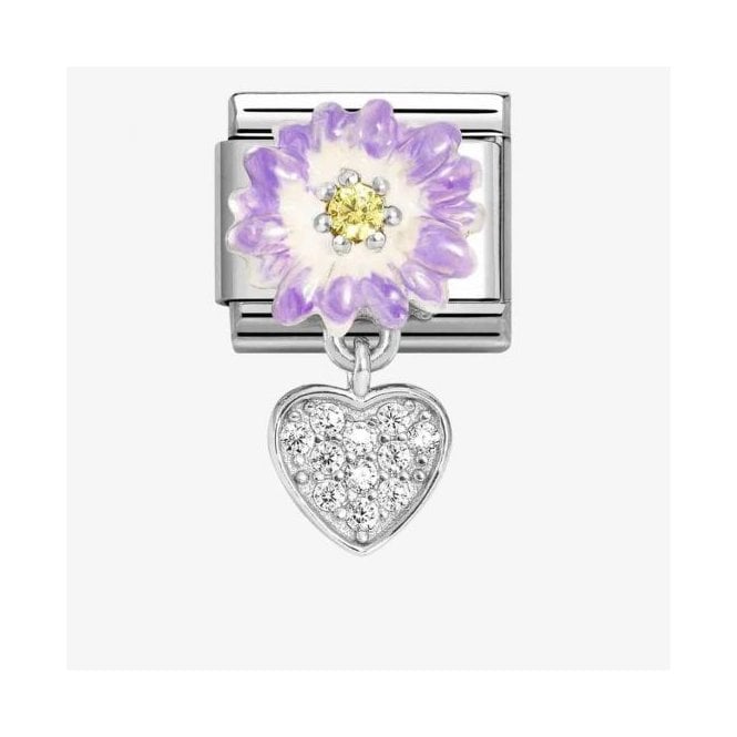 Nomination LILAC DAISY & HEART 331814/10