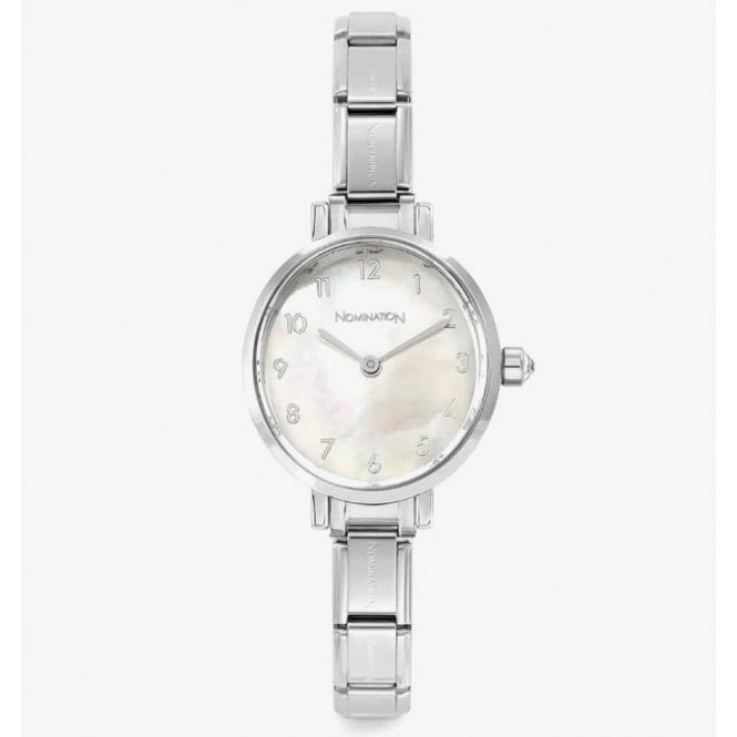 Nomination Paris Oval Mother Of Pearl & CZ 076038/008