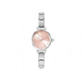Paris Oval Pink & CZ 076038/014