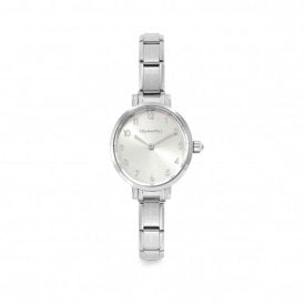 PARIS OVAL SILVER & CZ 076038/017