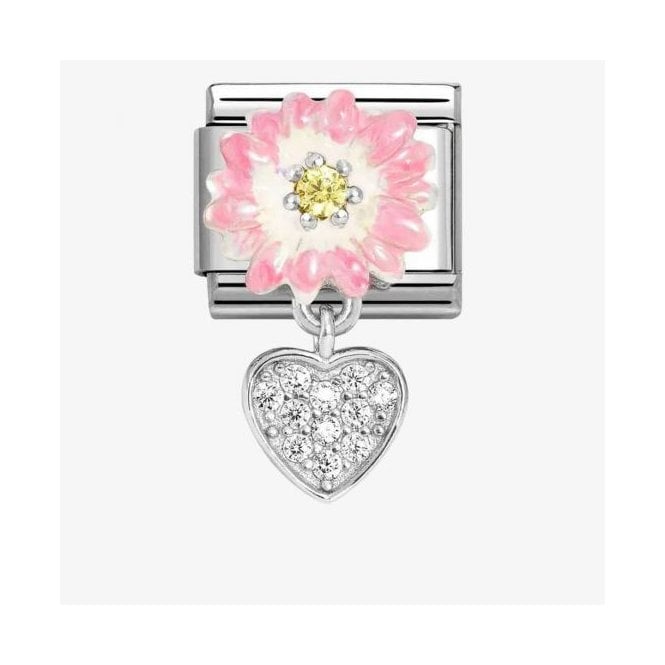 Nomination PINK DAISY & HEART 331814/07