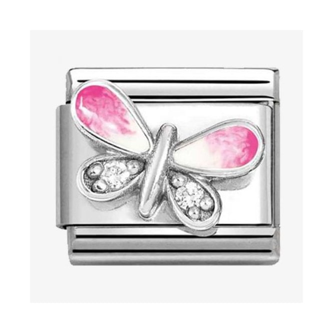 Nomination PINK & WHITE BUTTERFLY 330321/09