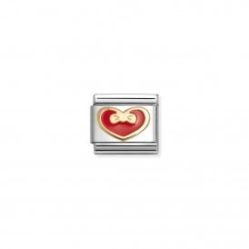 RED HEART & BOW CHARM 030283/33