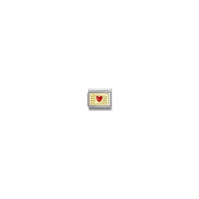 Nomination RED HEART ETCHED 030284/58