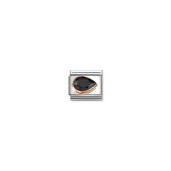 Nomination RIGHT TEARDROP BLACK CZ 430606/011