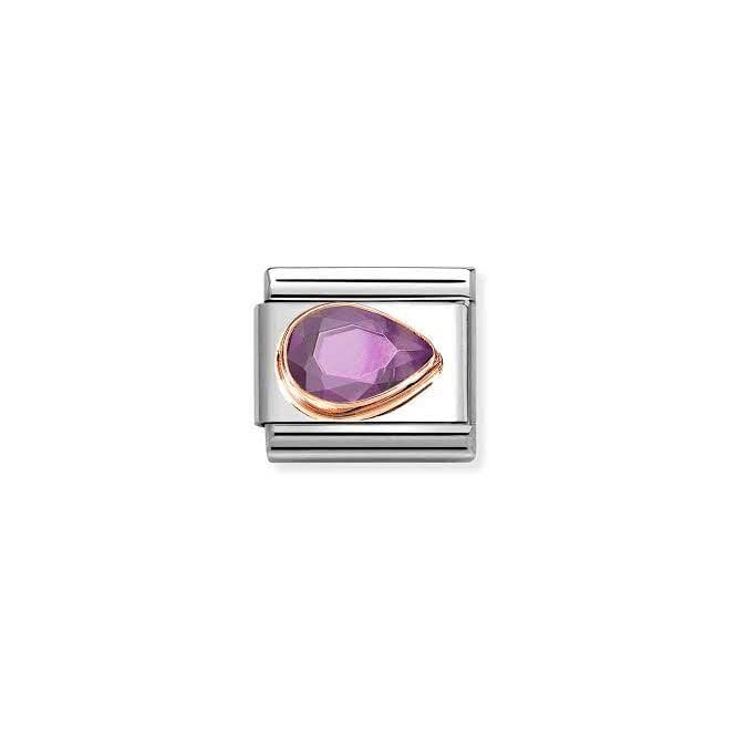 Nomination RIGHT TEARDROP PURPLE CZ 430606/001