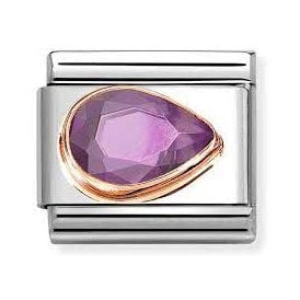 RIGHT TEARDROP PURPLE CZ 430606/001