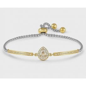 Royal Dream YGP Tear Drop Halo WCZ Bracelet 029802/015