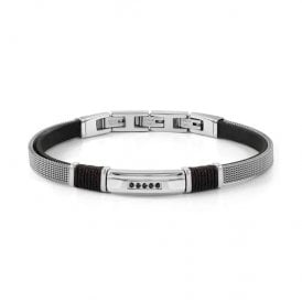 SeaLover Bracelet 5 CZ Eco-Leather Strap 135008/007