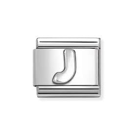 SILVER LETTER J 330113/10