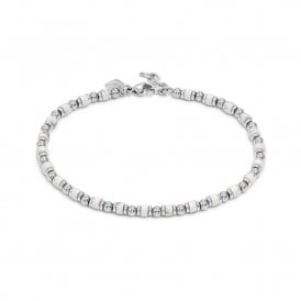 Stainless Steel InstinctStyle Sea Ed. Ankle Bracelet White Turquoise 027931/085