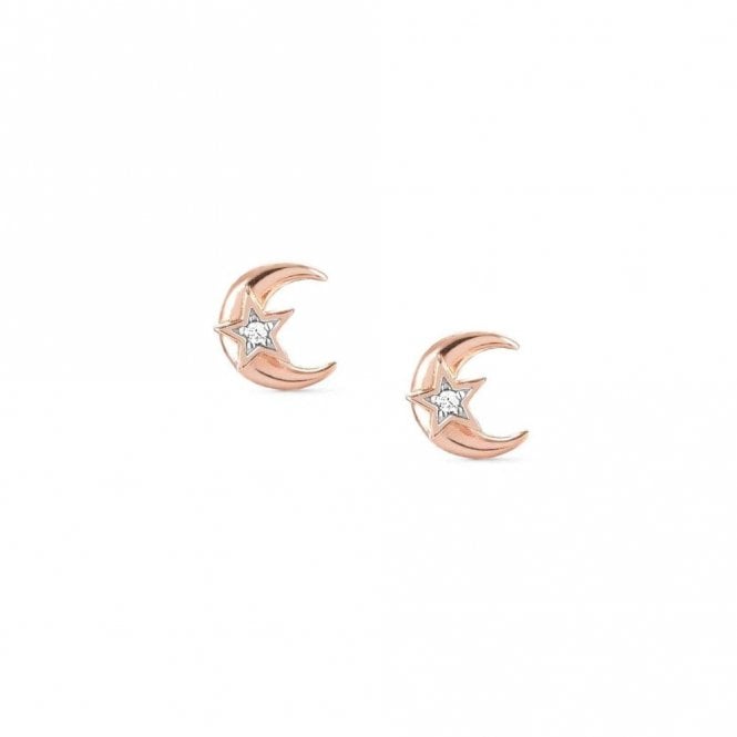 Nomination Sweetrock Moon Studs Rose Gold Plate 148024-031 